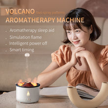 Load image into Gallery viewer, 360ml Volcanic Flame Aroma Diffuser Essential Oil USB Portable Air Humidifier with Smoke Ring Night Light Lamp Fragrance