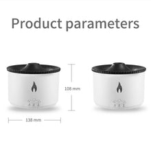 Load image into Gallery viewer, 360ml Volcanic Flame Aroma Diffuser Essential Oil USB Portable Air Humidifier with Smoke Ring Night Light Lamp Fragrance
