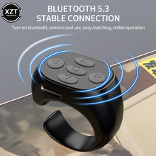 Load image into Gallery viewer, Wireless Bluetooth Mobile Selfie Lazy Artifac Photo Turn Page Controller Tiktok Remote Control Ring Controller
