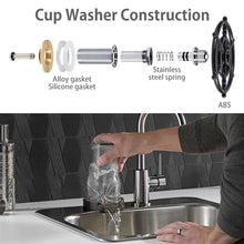 Load image into Gallery viewer, Faucet Glass Rinser Kitchen Sink Strong Pressure Automatic Cup Washer Bar Glass Rinser Coffee Pitcher Wash Kitchen Accessories
