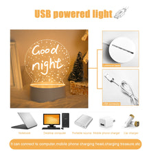 Load image into Gallery viewer, Note Board Creative USB Led Night Light Message Board Nightlights Gift for Kids Girlfriend Bedroom Decoration Led Lamp Christmas
