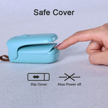 Load image into Gallery viewer, 2 in 1 Mini Slide Heat Sealer Portable Capper Food Saver Household Handheld Sealing Packing Machine for Various Plastic Bags
