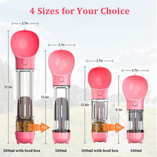 Load image into Gallery viewer, Portable Dog Water Bottle Drinking Bowls for Dog Cat Food Water Dispenser 3 In 1 Leak-proof Outdoor Dog Waterer Pet Accessories
