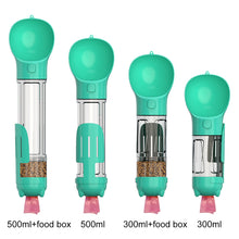 Load image into Gallery viewer, Portable Dog Water Bottle Drinking Bowls for Dog Cat Food Water Dispenser 3 In 1 Leak-proof Outdoor Dog Waterer Pet Accessories
