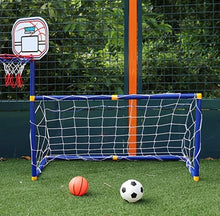 Load image into Gallery viewer, 2 in 1 Children Sports Soccer + Basketball
