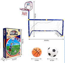 Load image into Gallery viewer, 2 in 1 Children Sports Soccer + Basketball
