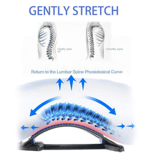 Load image into Gallery viewer, Back Stretcher Magnetotherapy Massage Tools Stretch Fitness Lumbar Support Relaxation Spine Pain Relief
