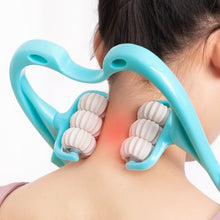 Load image into Gallery viewer, 6-wheel Neck Massager Plastic Pressure Point Therapy Neck Massage Tools Neck Massage Relieve Hand/Waist/Legs Roller Massage Tool

