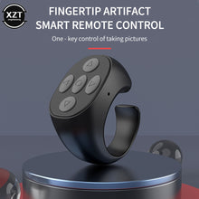 Load image into Gallery viewer, Wireless Bluetooth Mobile Selfie Lazy Artifac Photo Turn Page Controller Tiktok Remote Control Ring Controller
