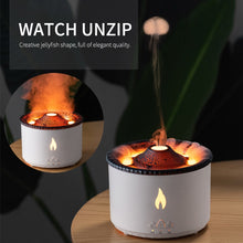Load image into Gallery viewer, 360ml Volcanic Flame Aroma Diffuser Essential Oil USB Portable Air Humidifier with Smoke Ring Night Light Lamp Fragrance

