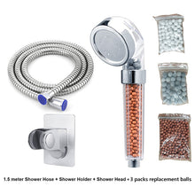 Load image into Gallery viewer, ZhangJi High Pressure Anion Spa Shower head Replacement filter balls Shower Handheld Water Saving Shower Head
