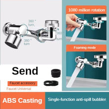 Load image into Gallery viewer, Universal 1080°Rotation Faucet Extender Spray Head Anti Splash Filter Plastic Kitchen Faucet Water Saving Nozzle Sprayer
