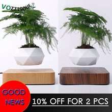 Load image into Gallery viewer, Hot Sale Levitating Air Bonsai Pot Rotation Planters Magnetic Levitation Suspension Flower Floating Pot Potted Plant Desk Decor
