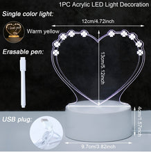 Load image into Gallery viewer, Note Board Creative USB Led Night Light Message Board Nightlights Gift for Kids Girlfriend Bedroom Decoration Led Lamp Christmas
