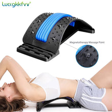 Load image into Gallery viewer, Back Stretcher Magnetotherapy Massage Tools Stretch Fitness Lumbar Support Relaxation Spine Pain Relief
