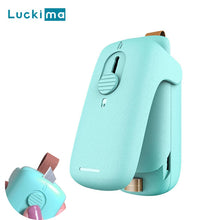 Load image into Gallery viewer, 2 in 1 Mini Slide Heat Sealer Portable Capper Food Saver Household Handheld Sealing Packing Machine for Various Plastic Bags
