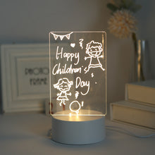 Load image into Gallery viewer, Note Board Creative USB Led Night Light Message Board Nightlights Gift for Kids Girlfriend Bedroom Decoration Led Lamp Christmas
