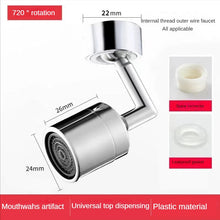 Load image into Gallery viewer, Universal 1080°Rotation Faucet Extender Spray Head Anti Splash Filter Plastic Kitchen Faucet Water Saving Nozzle Sprayer
