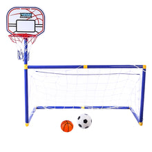 Load image into Gallery viewer, 2 in 1 Children Sports Soccer + Basketball
